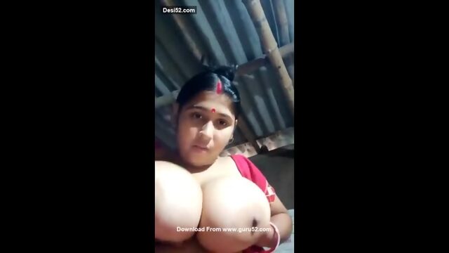 Desi indian slut milk tanker hindu whore stripping saree topless huge heavey breasts pressing boobs nipples pussy showing record