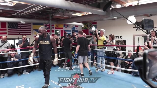 Power on full display deontay wilders full mitt workout as he prepares for tyson fury power on full display deontay wilder