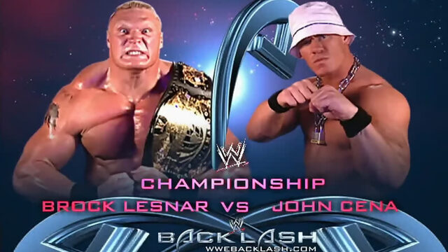 Brock Lesnar vs John Cena - Backlash (2003)