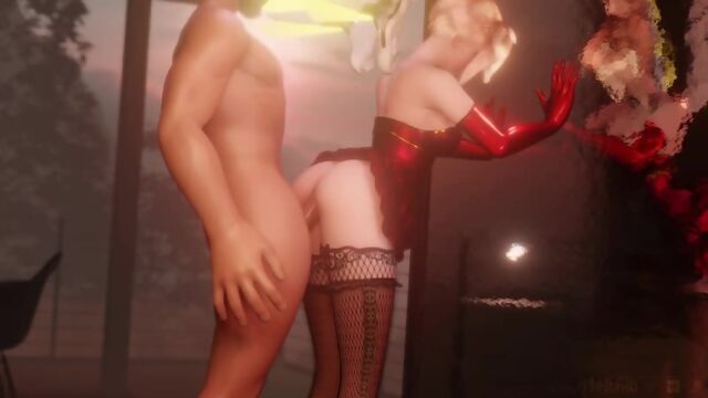 Xmas Mercy Overwatch [Full HD] [R34, Porn, Hentai, SFM, stocking, cum inside, petting, Anal, All sex]