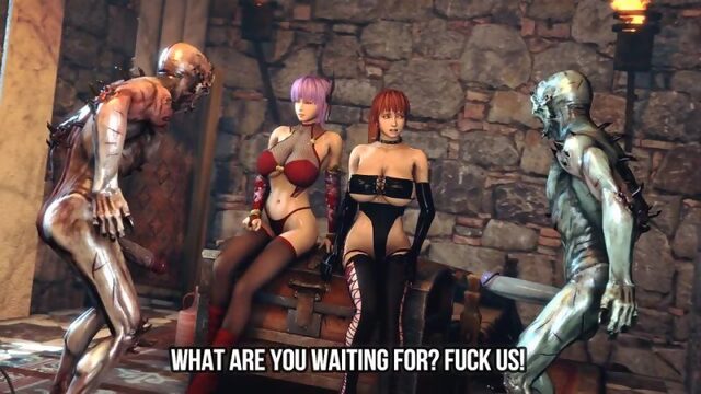 3D Monster DoA Kasumi and Ayane_1080p hentai rule 34 video porn game