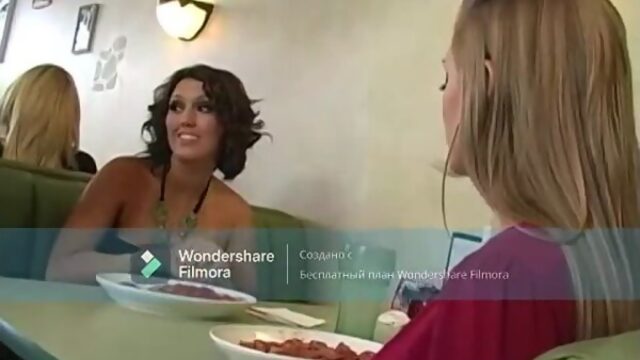 Abby Rode and Dylan Ryder (Two Cock Hungry MILFS dining