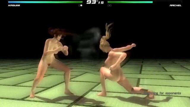 Dead Or Alive 5: Last Round — Kasumi VS Rachel (Nude Mod)