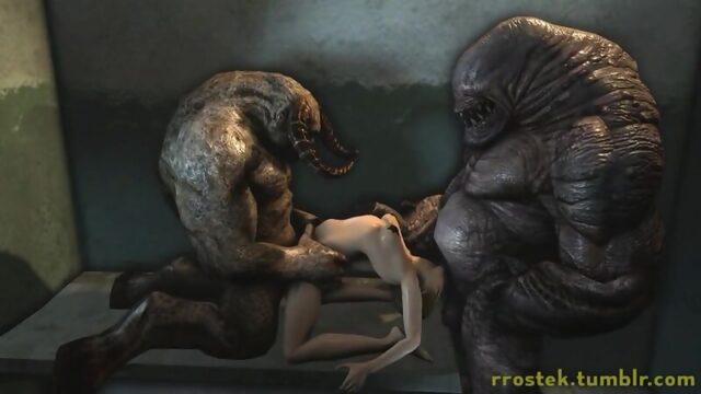 3D Monster porn animation (Far Cry, Left 4 Dead sex)