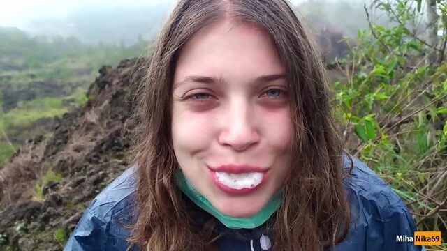 MihaNika69 (PornHub / I Jerking off my Guide in the Mountains - Public POV - Pulsating Cum Mouth) [2020, Russian, Public, 1080p]