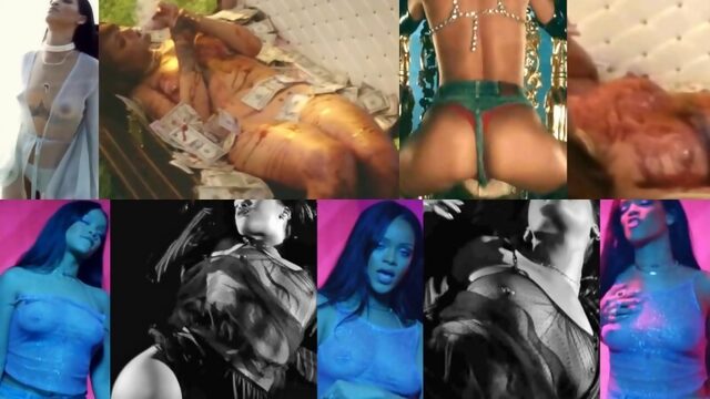 Rihanna голая. Увеличенные BD, HD-кадры с титьками со всех клипов Рианна (Nude tits, обнажённые сиськи знаменитости, эротика)